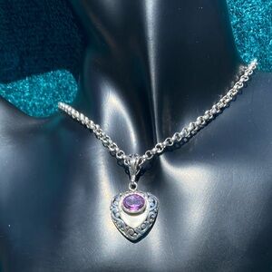 Sterling Silver Amethyst Pendant